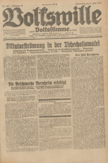 Volkswille : zugleich Volksstimme für Bielitz : Organ der Deutschen Sozialistischen Arbeitspartei in Polen. Jg.19, Nr. 129 (8 Juni 1933) + dod.