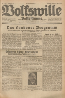 Volkswille : zugleich Volksstimme für Bielitz : Organ der Deutschen Sozialistischen Arbeitspartei in Polen. Jg.19, Nr. 133 (13 Juni 1933) + dod.