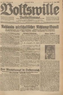 Volkswille : zugleich Volksstimme für Bielitz : Organ der Deutschen Sozialistischen Arbeitspartei in Polen. Jg.19, Nr. 140 (22 Juni 1933) + dod.