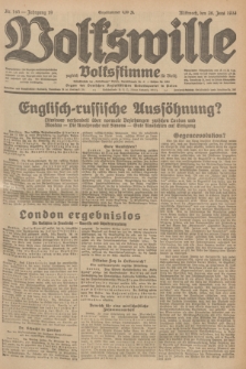 Volkswille : zugleich Volksstimme für Bielitz : Organ der Deutschen Sozialistischen Arbeitspartei in Polen. Jg.19, Nr. 145 (28 Juni 1933) + dod.