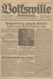 Volkswille : zugleich Volksstimme für Bielitz : Organ der Deutschen Sozialistischen Arbeitspartei in Polen. Jg.19, Nr. 146 (29 Juni 1933) + dod.