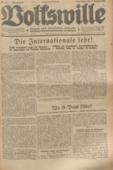 Volkswille : Organ der Deutschen Sozialistischen Arbeiterpartei in Polen. Jg.19, Nr. 152 (5 August 1933) + dod.
