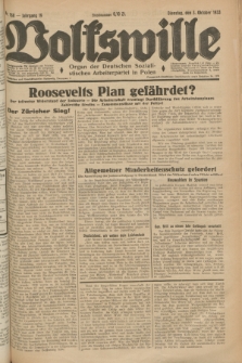 Volkswille : Organ der Deutschen Sozialistischen Arbeiterpartei in Polen. Jg.19, Nr. 168 (3 Oktober 1933)