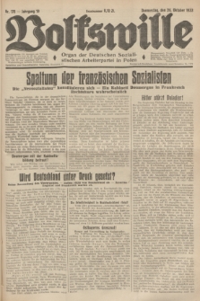 Volkswille : Organ der Deutschen Sozialistischen Arbeiterpartei in Polen. Jg.19, Nr. 178 (26 Oktober 1933)