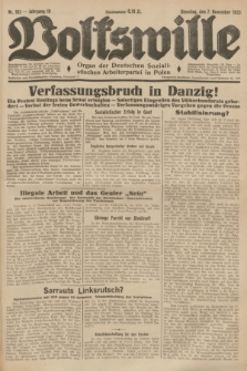 Volkswille : Organ der Deutschen Sozialistischen Arbeiterpartei in Polen. Jg.19, Nr. 183 (7 November 1933)