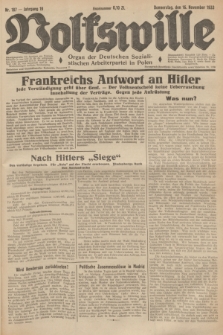 Volkswille : Organ der Deutschen Sozialistischen Arbeiterpartei in Polen. Jg.19, Nr. 187 (16 November 1933)