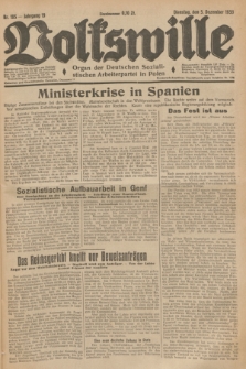 Volkswille : Organ der Deutschen Sozialistischen Arbeiterpartei in Polen. Jg.19, Nr. 195 (5 Dezember 1933)