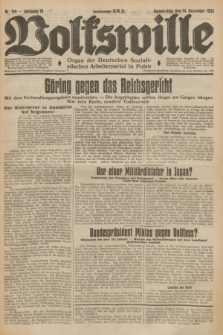 Volkswille : Organ der Deutschen Sozialistischen Arbeiterpartei in Polen. Jg.19, Nr. 199 (14 Dezember 1933)