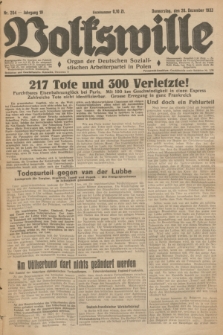 Volkswille : Organ der Deutschen Sozialistischen Arbeiterpartei in Polen. Jg.19, Nr. 204 (28 Dezember 1933)