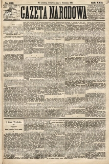 Gazeta Narodowa. 1883, nr 203