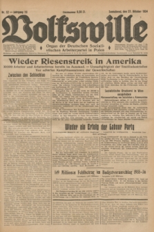 Volkswille : Organ der Deutschen Sozialistischen Arbeiterpartei in Polen. Jg.20, Nr. 52 (27 Oktober 1934) + dod.