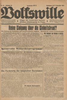 Volkswille : Organ der Deutschen Sozialistischen Arbeiterpartei in Polen. Jg.20, Nr. 55 (17 November 1934) + dod.