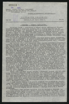 Biuletyn Prasowy. R.11, nr 26 (16 lipca 1943)