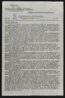 Biuletyn Prasowy. R.11, nr 27 (23 lipca 1943)