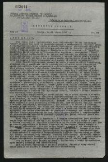 Biuletyn Prasowy. R.11, nr 28 (30 lipca 1943)
