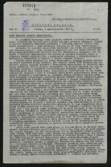 Biuletyn Prasowy. R.11, nr 37 (1 października 1943)