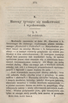 Kościół i Szkoła : pismo miesięczne. R.1, z. 4 (1846)