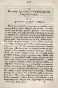 Kościół i Szkoła : pismo miesięczne. R.1, z. 6 (1846)