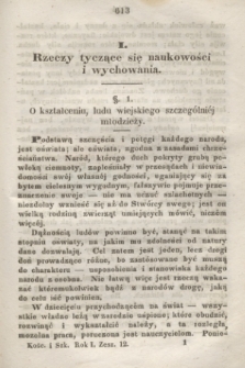 Kościół i Szkoła : pismo miesięczne. R.1, z. 12 (1846)
