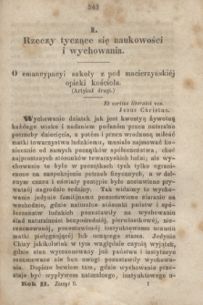 Kościół i Szkoła : pismo miesięczne. R.2, z. 9 (1847) + dod.