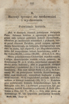 Kościół i Szkoła : pismo miesięczne. R.3, z. 10 (1848) + wkładka