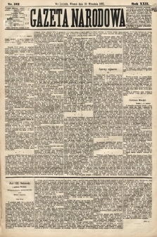 Gazeta Narodowa. 1883, nr 212