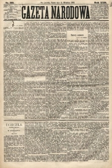 Gazeta Narodowa. 1883, nr 215