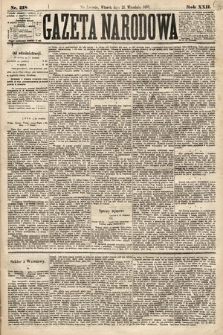 Gazeta Narodowa. 1883, nr 218