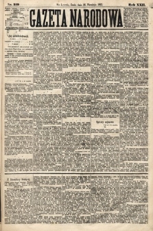 Gazeta Narodowa. 1883, nr 219
