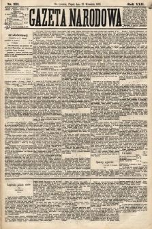 Gazeta Narodowa. 1883, nr 221