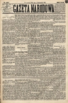 Gazeta Narodowa. 1883, nr 224