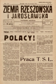 Ziemia Rzeszowska i Jarosławska : czasopismo narodowe. 1933, nr 24