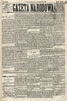 Gazeta Narodowa. 1883, nr 242