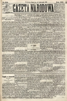 Gazeta Narodowa. 1883, nr 244