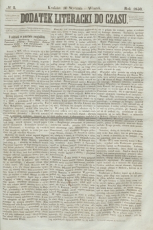 Dodatek Literacki do Czasu. 1850, № 2 (10 stycznia)