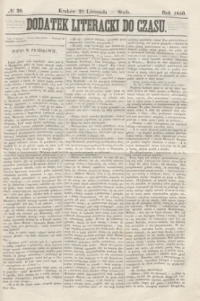 Dodatek Literacki do Czasu. 1850, № 29 (20 listopada)