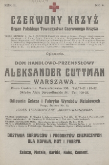 Czerwony Krzyż : organ Polskiego Towarzystwa Czerwonego Krzyża. 1920, nr 4