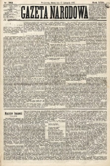 Gazeta Narodowa. 1883, nr 262