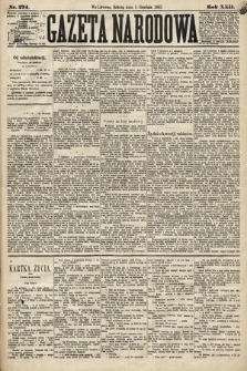 Gazeta Narodowa. 1883, nr 274