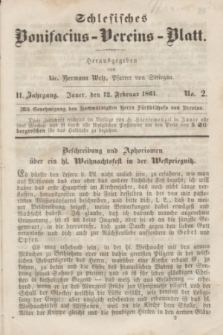 Schlesisches Bonifatius-Vereins-Blatt. Jg.2, No. 2 (12 Februar 1861)
