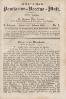 Schlesisches Bonifatius-Vereins-Blatt. Jg.3, No. 2 (1 Februar 1862)