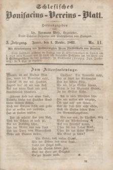 Schlesisches Bonifatius-Vereins-Blatt. Jg.3, No. 11 (1 November 1862)