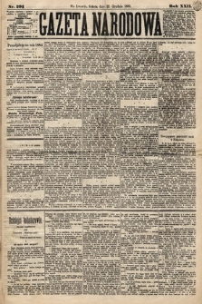 Gazeta Narodowa. 1883, nr 291