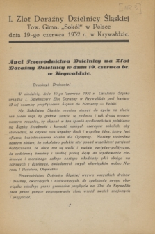 Dodatek Techniczny do Organu „Sokół na Śląsku”. 1932, nr 3 ([czerwiec])