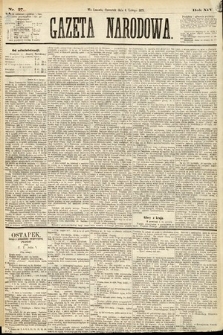 Gazeta Narodowa. 1875, nr 27