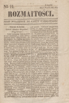 Rozmaitości : pismo dodatkowe do Gazety Warszawskiéy. 1833, Ner 21 (6 września)