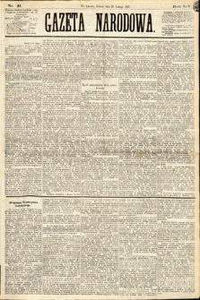 Gazeta Narodowa. 1875, nr 41