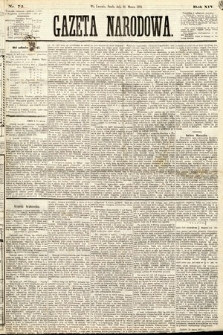 Gazeta Narodowa. 1875, nr 72