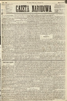 Gazeta Narodowa. 1875, nr 78