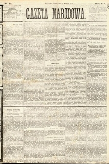Gazeta Narodowa. 1875, nr 87